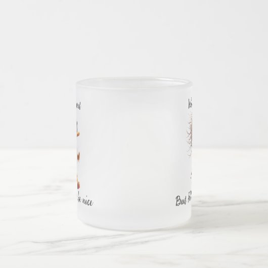 Caricature of HR, Meme, Office humor mug. Mattglastasse (Mittel)