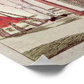 Caricature of Louis XVI in a cage Poster (Ecke)