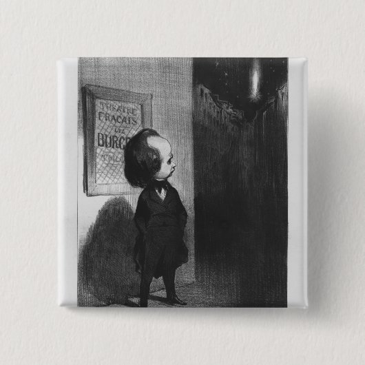 "Caricatures du Jour", Karikatur von Victor Hugo Button (Vorderseite)