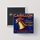 Carillon Brand Florida Grapefruit Button (Vorne & Hinten)
