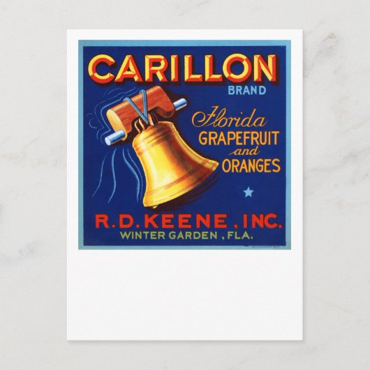 Carillon Brand Florida Grapefruit Postkarte (Vorderseite)