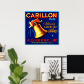Carillon Florida Grapefruit und Orange Poster (Heimbüro)