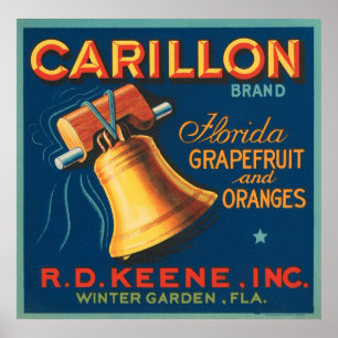Carillon Florida Grapefruit und Orange Poster