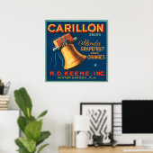 Carillon Florida Grapefruit und Orange Poster (Heimbüro)