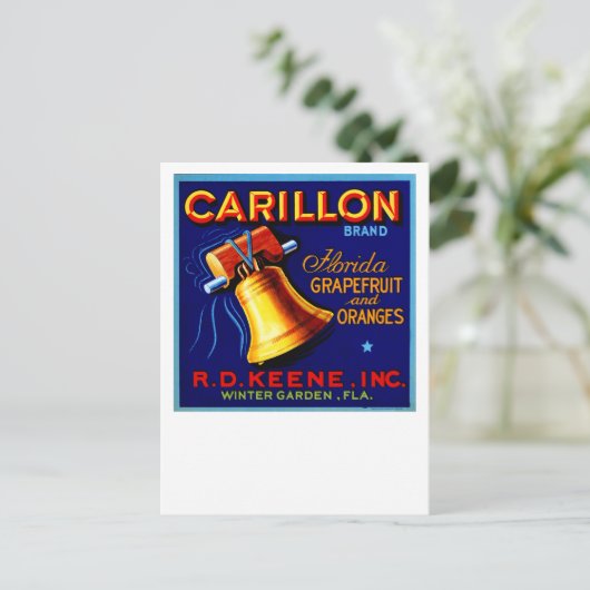 Carillon Florida Grapefruits Postkarte (Stehend Vorderseite)