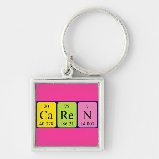 Carin Periodic Table name keyring Schlüsselanhänger (Vorne)
