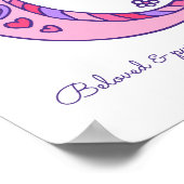 Carina Initial C Doodle Herz Art Name bedeutet Poster (Ecke)