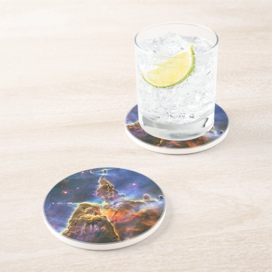 Carina-Nebel (Hubble-Teleskop) Getränkeuntersetzer (Seite)