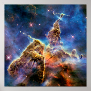 Carina‑Nebel, mystischer Berg, Weltraumfoto Poster