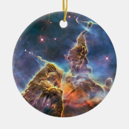Carina-Nebel vom Hubble-Weltraumteleskop Keramik Ornament (Vorne)