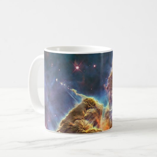 Carina-Nebelfleck durch das Hubble Kaffeetasse (Vorderseite Links)