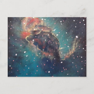 Carina Nebula Art Malerei Postkarte