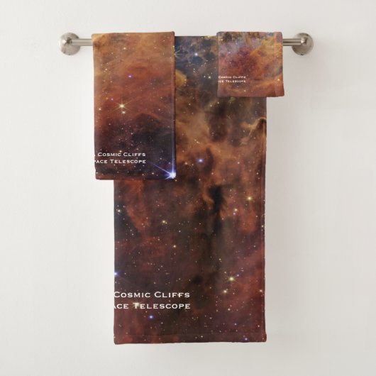 Carina Nebula Cosmic Cliffs James Webb HiRes Badhandtuch Set (Insitu)
