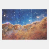 Carina Nebula Cosmic Cliffs James Webb HiRes Geschenkpapier Set (Vorderseite 2)