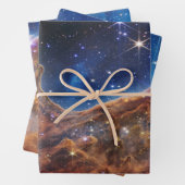 Carina Nebula Cosmic Cliffs James Webb HiRes Geschenkpapier Set (Beispiel)