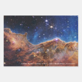 Carina Nebula Cosmic Cliffs James Webb HiRes Geschenkpapier Set (Vorderseite)