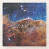 Carina Nebula Cosmic Cliffs James Webb HiRes Glasuntersetzer (Vorderseite)
