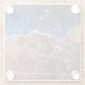 Carina Nebula Cosmic Cliffs James Webb HiRes Glasuntersetzer (Rückseite)