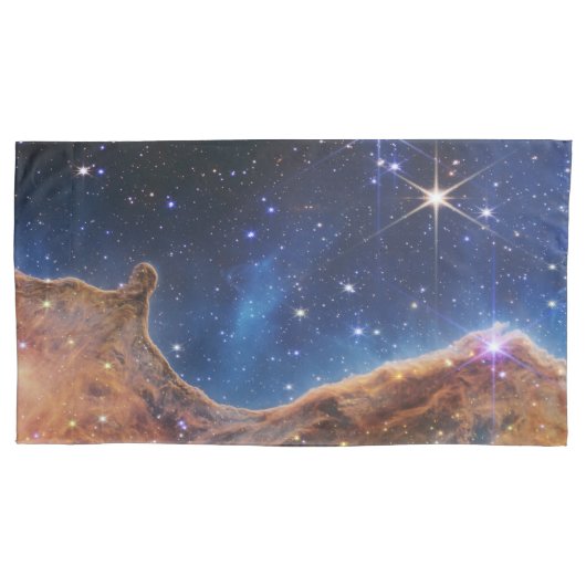 Carina Nebula Cosmic Cliffs James Webb HiRes Kissenbezug (Vorderseite-Links)