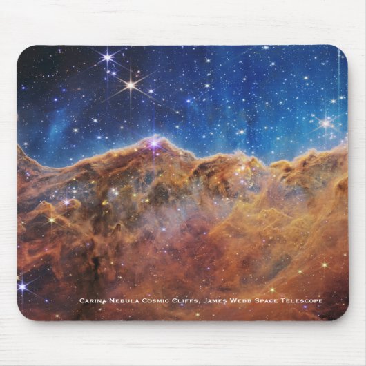 Carina Nebula Cosmic Cliffs James Webb HiRes Mousepad (Vorne)