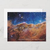 Carina Nebula Cosmic Cliffs James Webb HiRes Postkarte (Vorne/Hinten)