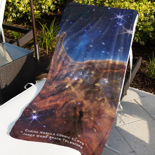 Carina Nebula Cosmic Cliffs James Webb HiRes Strandtuch