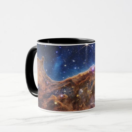 Carina Nebula Cosmic Cliffs James Webb HiRes Tasse (Vorderseite Links)
