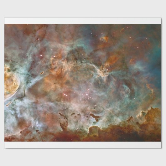 Carina Nebula Dark Clouds Geschenkpapier (Flach)