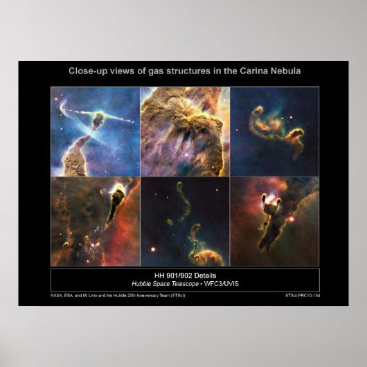 Carina Nebula Details Poster (Vorne)