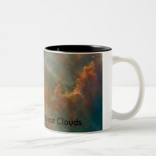 Carina Nebula - Große Wolken Zweifarbige Tasse