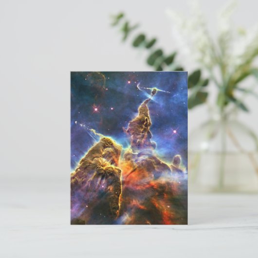 Carina Nebula Hubble Space Postkarte (Stehend Vorderseite)