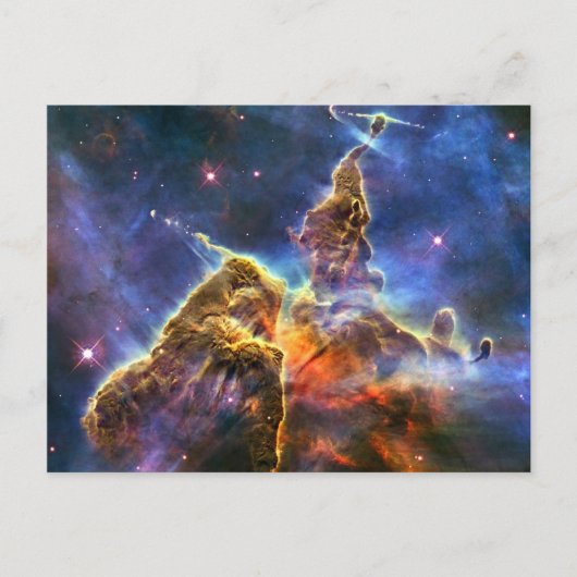 Carina Nebula Hubble Space Postkarte (Vorderseite)