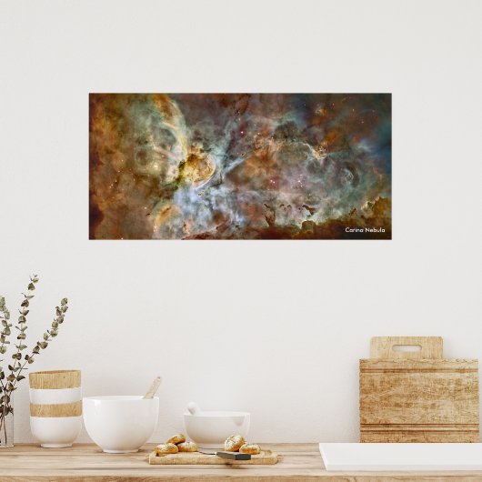 Carina Nebula - Hubble Telescope Poster (Küche)