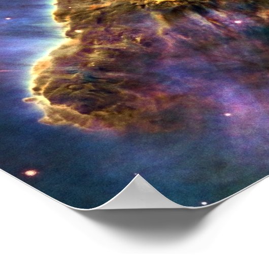 Carina Nebula (Hubble Telescope) Poster (Ecke)