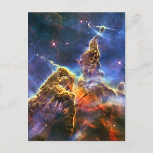 Carina Nebula (Hubble Telescope) Postkarte (Vorderseite)
