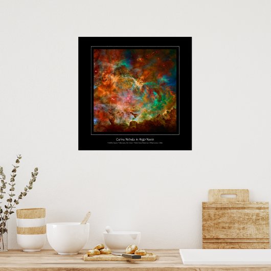 Carina Nebula im Sternbild Argo Navis Poster (Küche)