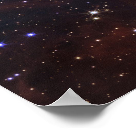 Carina Nebula Kosmic Cliffs James Webb Extra Grob Poster (Ecke)