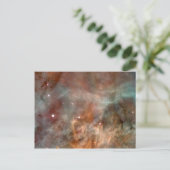 Carina Nebula Marble Look NASA Postkarte (Stehend Vorderseite)