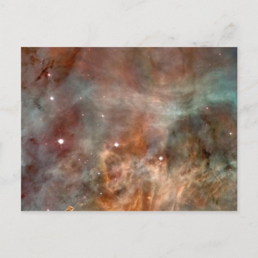 Carina Nebula Marble Look NASA Postkarte (Vorderseite)