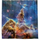 Carina Nebula Mystic Mountain Foto Duschvorhang (Vorderseite)