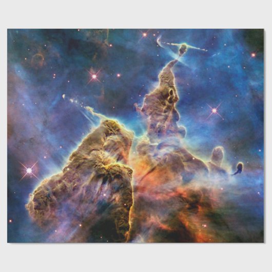 Carina Nebula Mystic Mountain Foto Geschenkpapier (Flach)