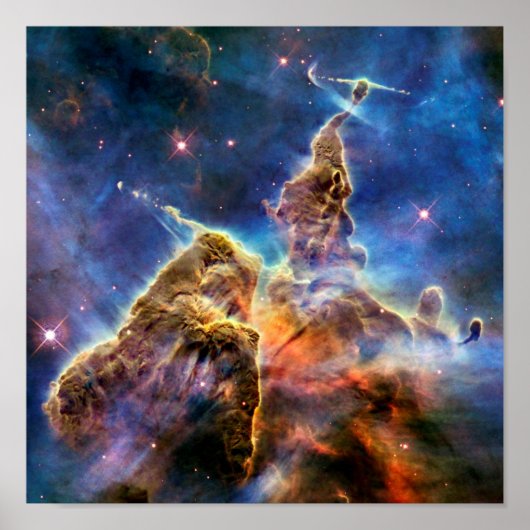 Carina Nebula Mystic Mountain Foto Poster (Vorne)