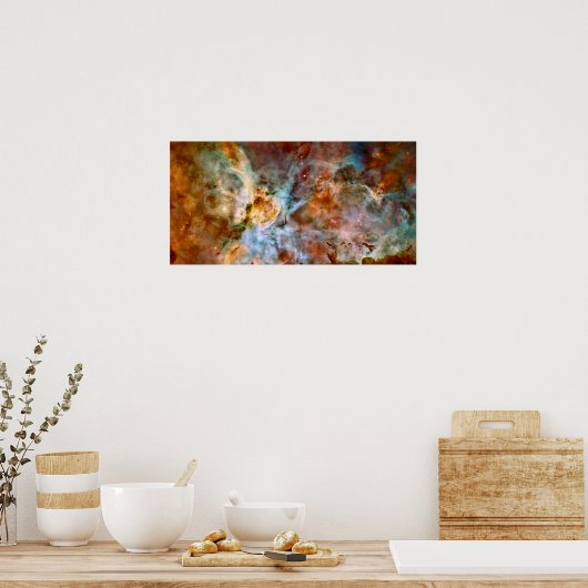 Carina Nebula NASA Hubble Telescope Space Foto Poster (Küche)
