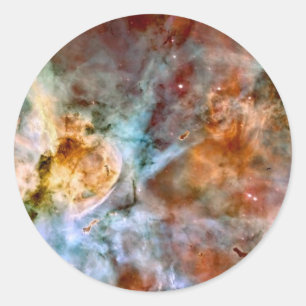Carina Nebula NASA Hubble Telescope Space Foto Runder Aufkleber