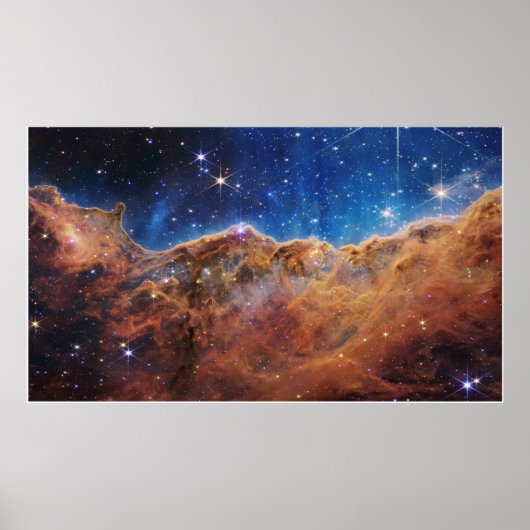 Carina Nebula (NIRCam-Bild) Vollgröße Poster (Vorne)