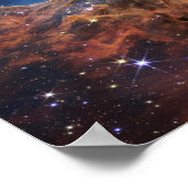 Carina Nebula Raumbild Poster (Ecke)