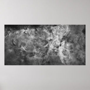 Carina Nebula: schwarz-weiß Poster