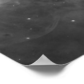 Carina Nebula: schwarz-weiß Poster (Ecke)