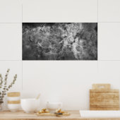 Carina Nebula: schwarz-weiß Poster (Küche)