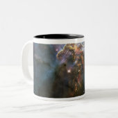 Carina Nebula Star-bildende Säulen Zweifarbige Tasse (Vorderseite Links)